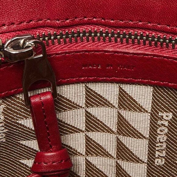 Proenza Schouler Red Leather PS11 Wristlet Clutch Bag - Picture 5 of 10